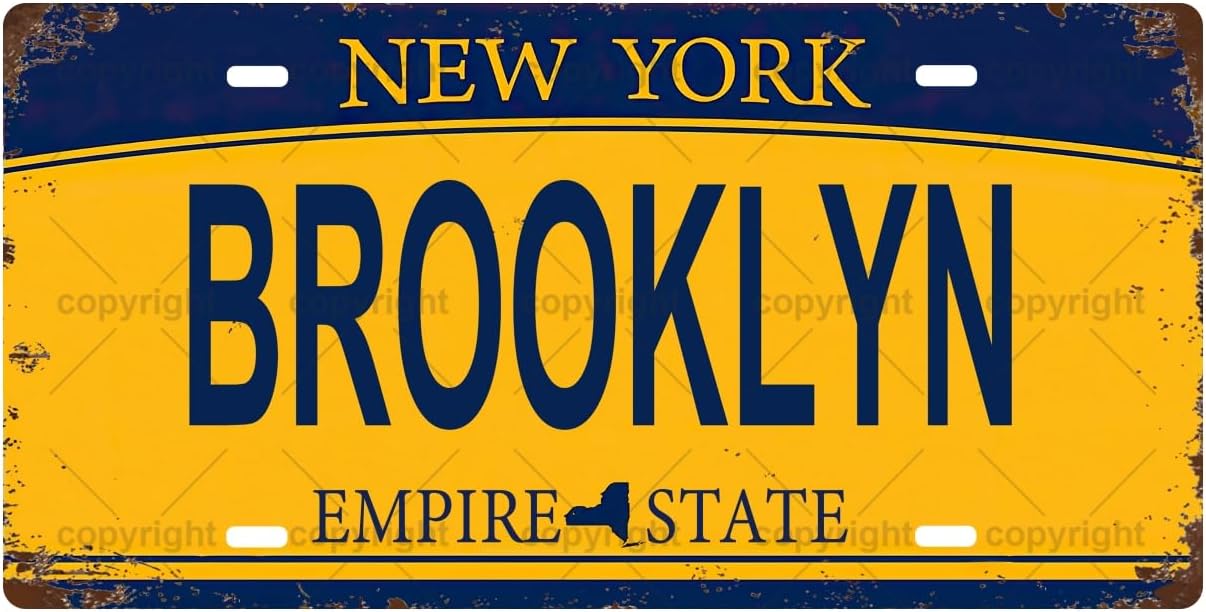 Home Bathroom Signs - BROOKLYN ป้ายโลหะวินเทจ, ป้ายทะเบียนรถ, ของตกแต่งบ้าน, ของตกแต่งห้อง, ของตกแต่งผนัง,