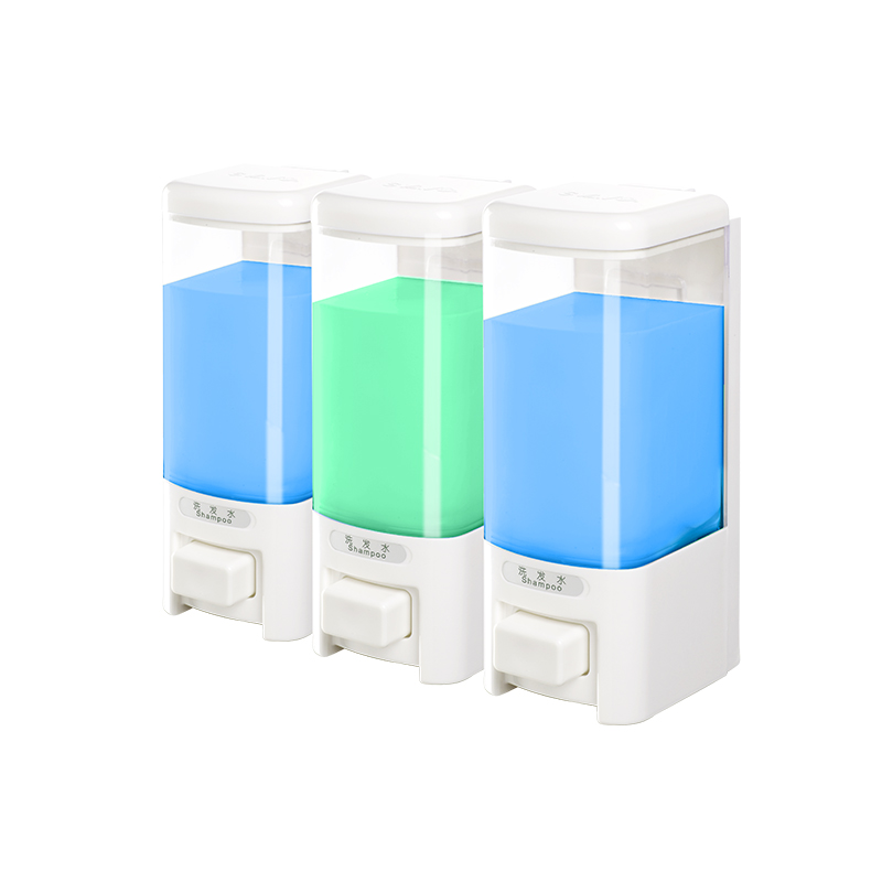 Home Bathroom Wall Soap Dispenser - SVAVO เครื่องจ่ายสบู่เหลวติดผนัง 3*500ml ปั๊มสบู่มืออุปกรณ์ห้องน้ําสําหรับ Home Hotel
