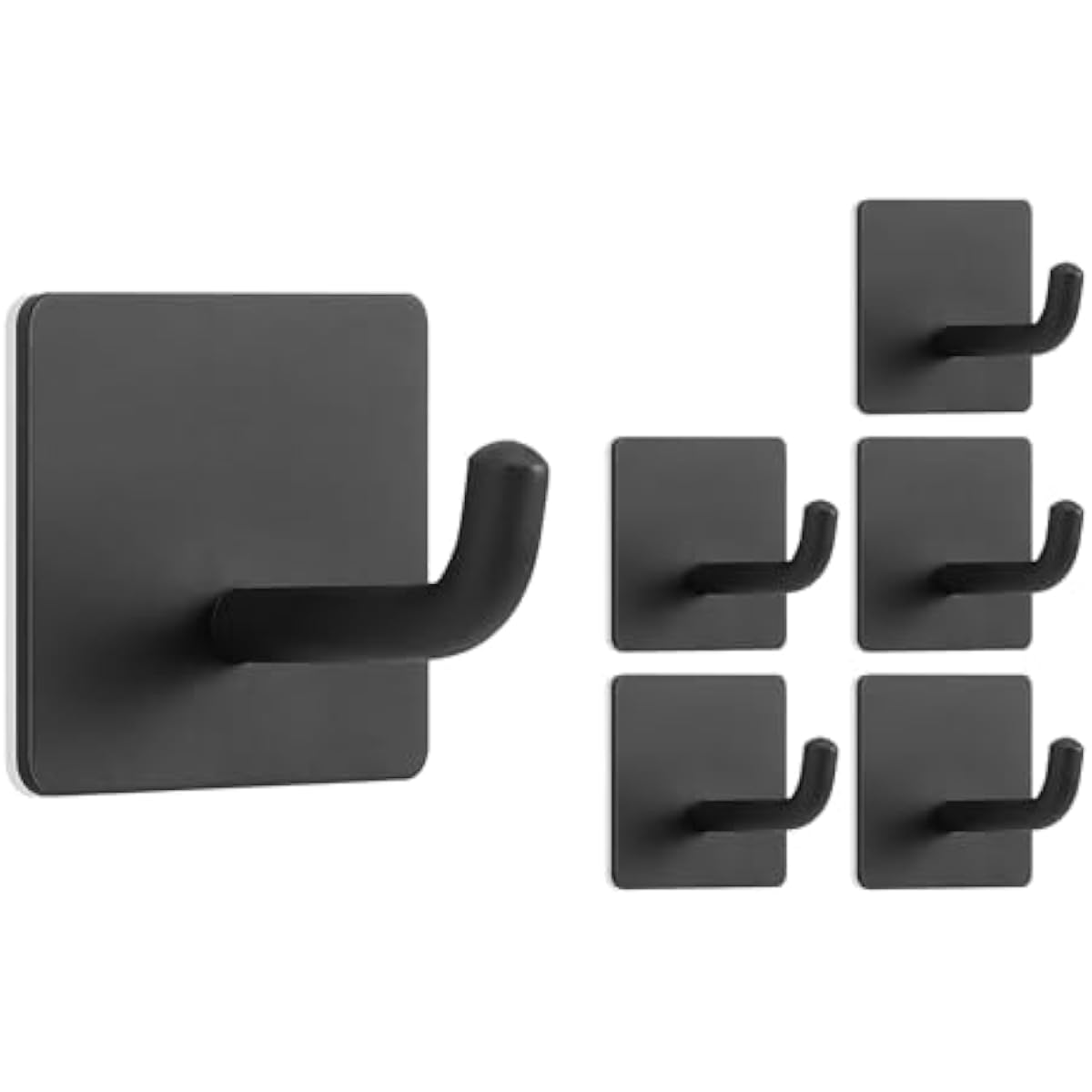 Robe Hook Adhesive - ตะขอแขวนผ้าขนหนูแบบมีกาวในตัว ทำจากสแตนเลส 304 ตะขอติดผนังแบบกันน้ำ เหมาะสำหรับแขวนเสื้อคลุม/เสื้อผ้า ไม่ต้องเจาะผนัง