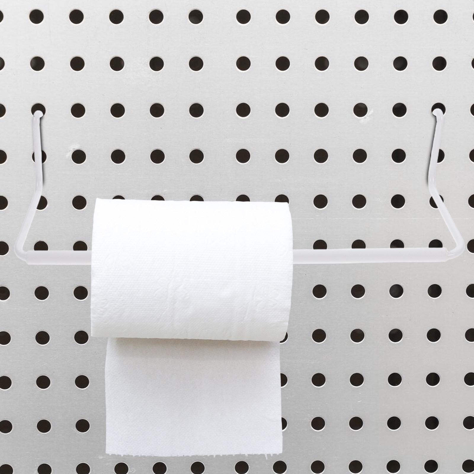 Home Bathroom Paper Towels - ที่วางกระดาษทิชชู่แบบติดผนัง 2 ชิ้น ทำจากสแตนเลส ขยายได้ สำหรับห้องครัว