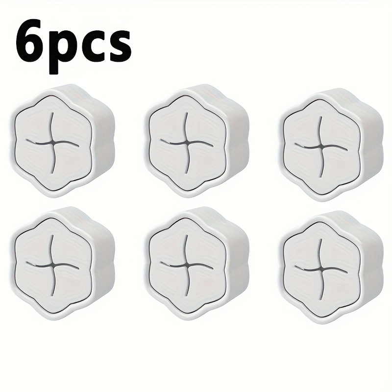 Robe Hook Adhesive - ที่แขวนผ้าเช็ดตัวแบบติดผนัง 6 ชิ้น ไม่ต้องเจาะ ติดตั้งง่าย ใช้ได้ในห้องครัว