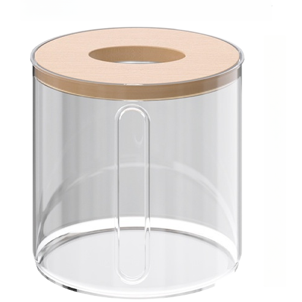 Home Bathroom Paper Towels - กล่องจ่ายกระดาษทิชชู PET ใส พร้อมรูกลม สำหรับห้องครัว ห้องน้ำ