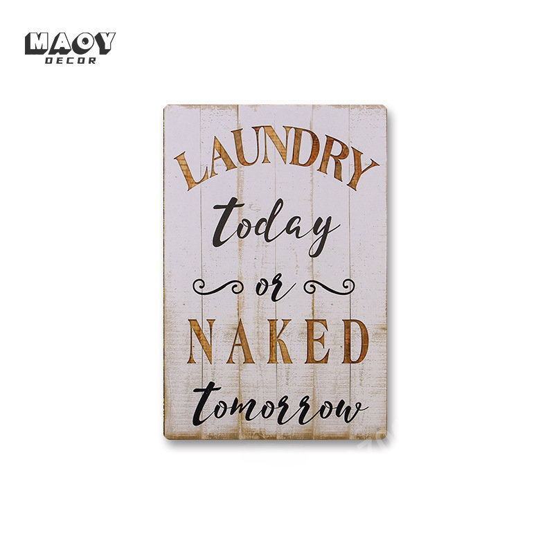 ป้ายโลหะติดผนังตกแต่งห้องซักรี - Home Bathroom Decor บทวิจารณ์และราคา