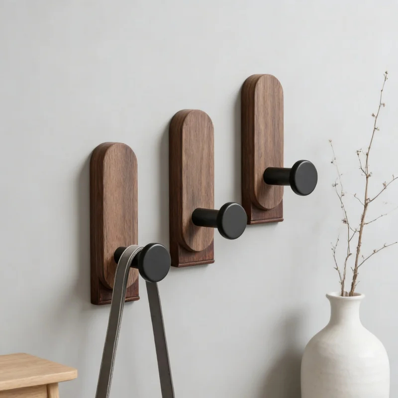 ตะขอแขวนผนังไม้วอลนัทแบบติดผนั - Robe Hook Adhesive บทวิจารณ์และราคา