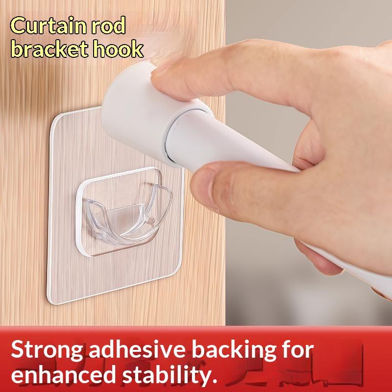 ขายึดราวม่านแบบใสติดผนังไม่ต้อ - Home Bathroom Decor บทวิจารณ์และราคา