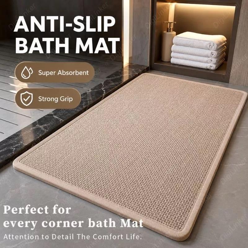 พรมปูพื้นห้องน้ำกันลื่น ดูดซับ - Jet Home Bathroom Mats บทวิจารณ์และราคา