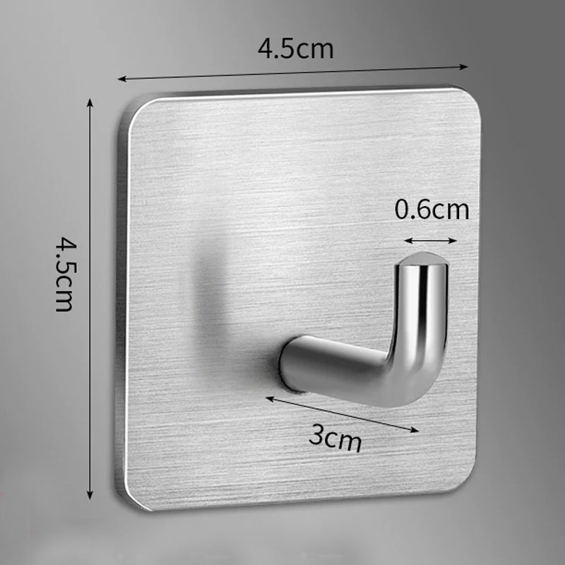 ตะขอแขวนผ้าสแตนเลสแบบหนาพิเศษ  - Robe Hook Adhesive บทวิจารณ์และราคา