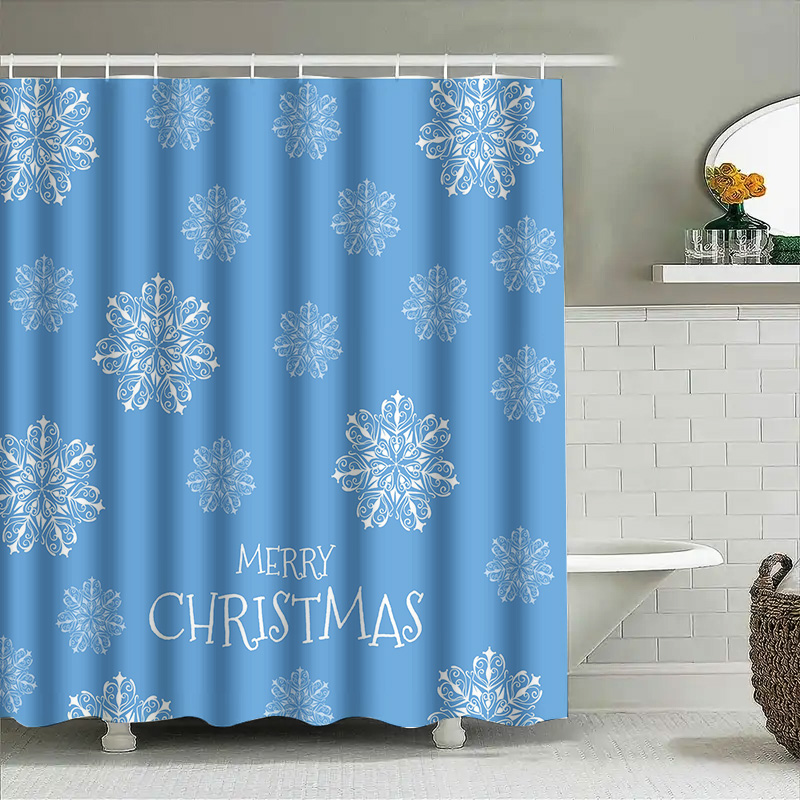 คริสต์มาสผ้าม่านหิมะเกล็ดหิมะส - Home Bathroom Decor Ideas บทวิจารณ์และราคา