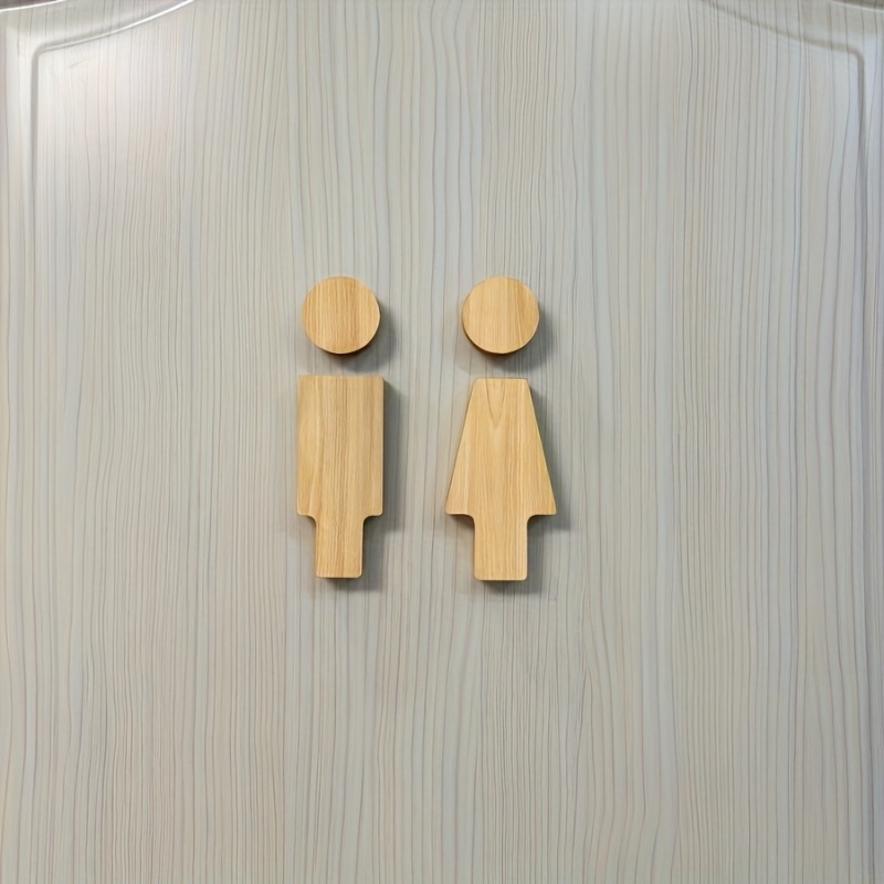 ป้ายห้องน้ําไม้ 2 ชิ้นสําหรับป - Home Bathroom Signs บทวิจารณ์และราคา