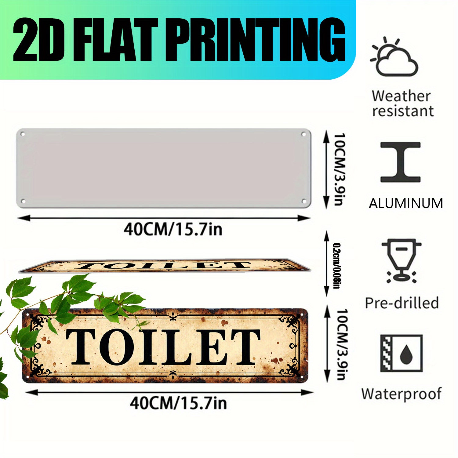 ป้ายศิลปะติดผนังอะลูมิเนียมแบบ - Home Design Bathroom บทวิจารณ์และราคา