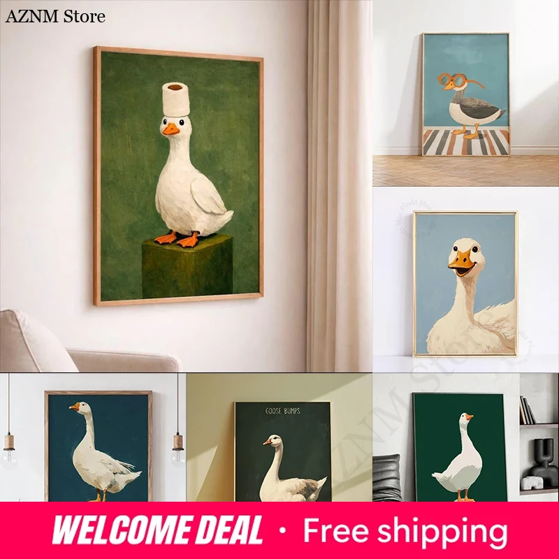โปสเตอร์เป็ดห่าน, งานศิลปะติดผ - Home Bathroom Decor Ideas บทวิจารณ์และราคา