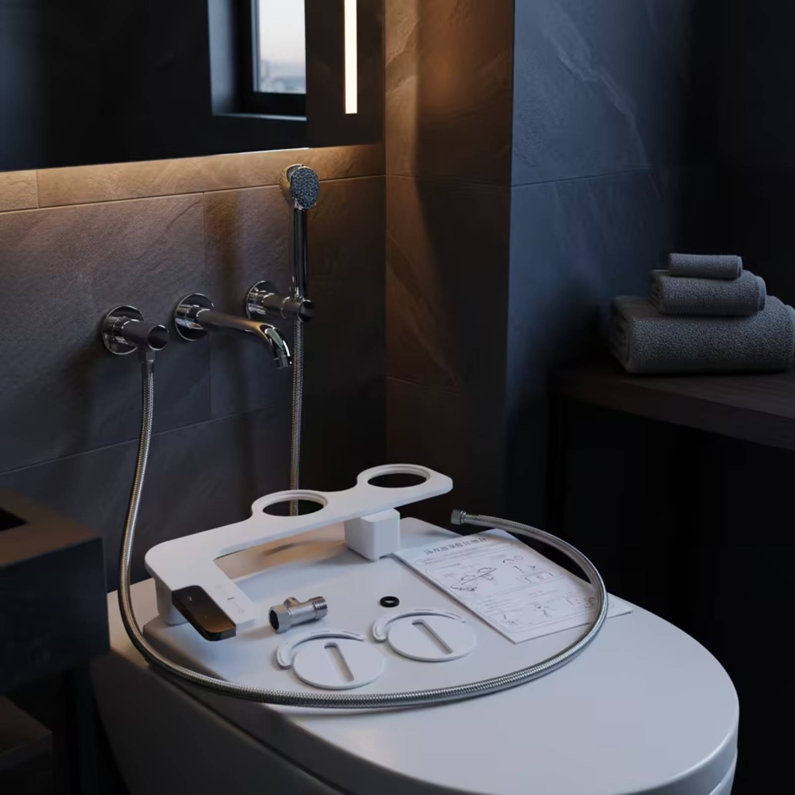 บิเดต์พร้อมแผงควบคุมด้านข้าง ด - Home Design Bathroom บทวิจารณ์และราคา