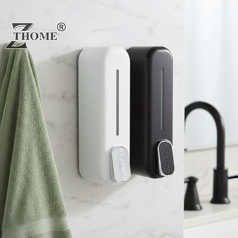 ปั๊มจ่ายสบู่เหลวแบบกดมือติดผนั - Home Bathroom Wall Soap Dispenser บทวิจารณ์และราคา