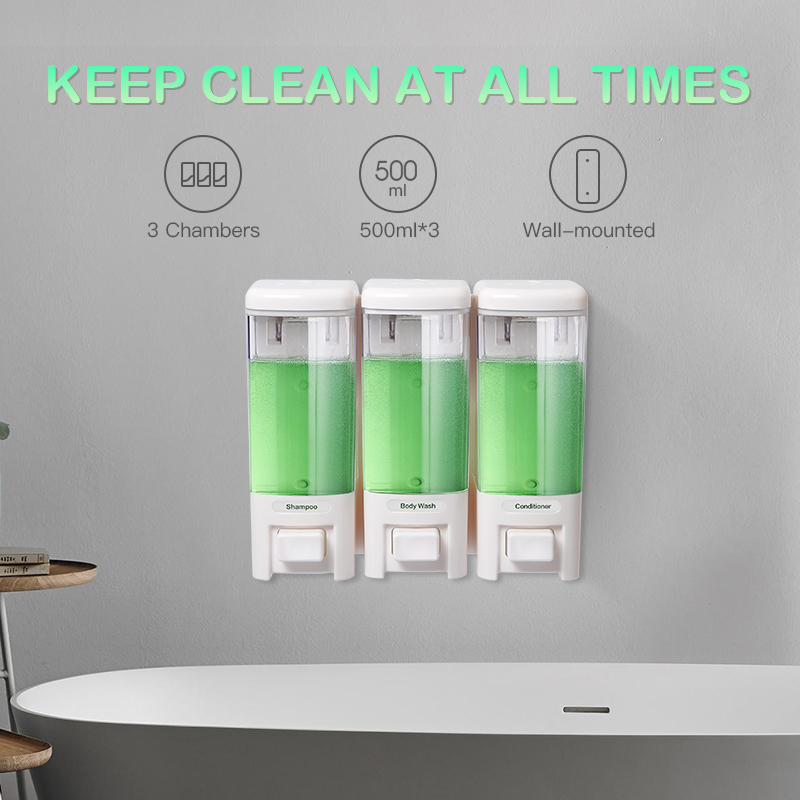 SVAVO เครื่องจ่ายสบู่เหลวติดผน - Home Bathroom Wall Soap Dispenser บทวิจารณ์และราคา