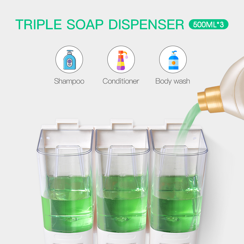 SVAVO เครื่องจ่ายสบู่เหลวติดผน - Home Bathroom Wall Soap Dispenser บทวิจารณ์และราคา