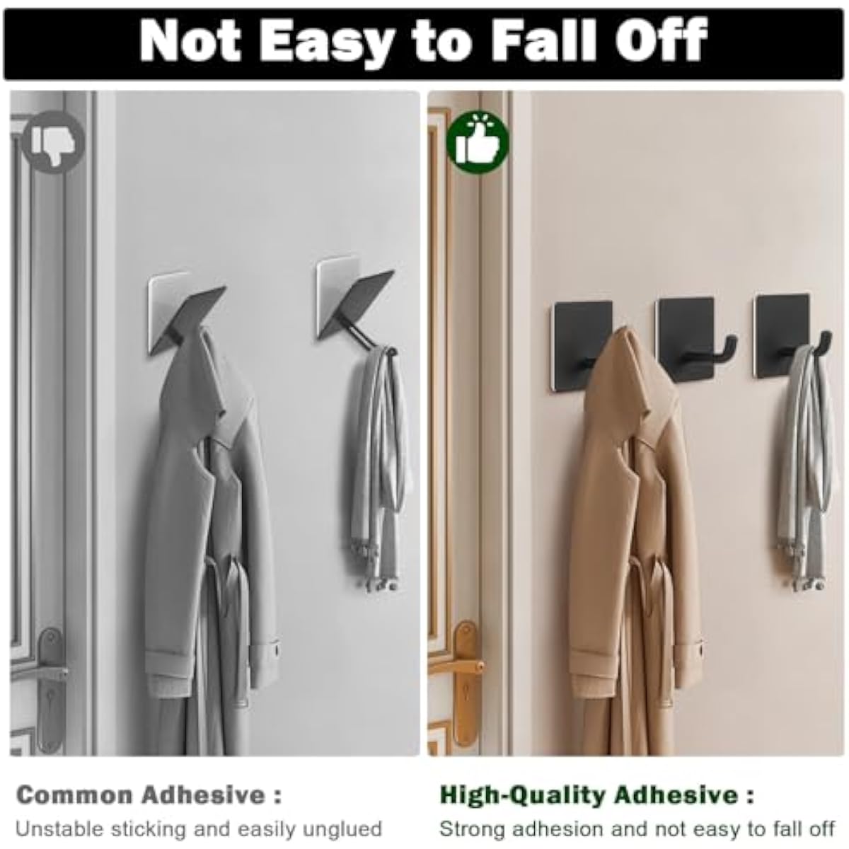 ตะขอแขวนผ้าขนหนูแบบมีกาวในตัว  - Robe Hook Adhesive บทวิจารณ์และราคา