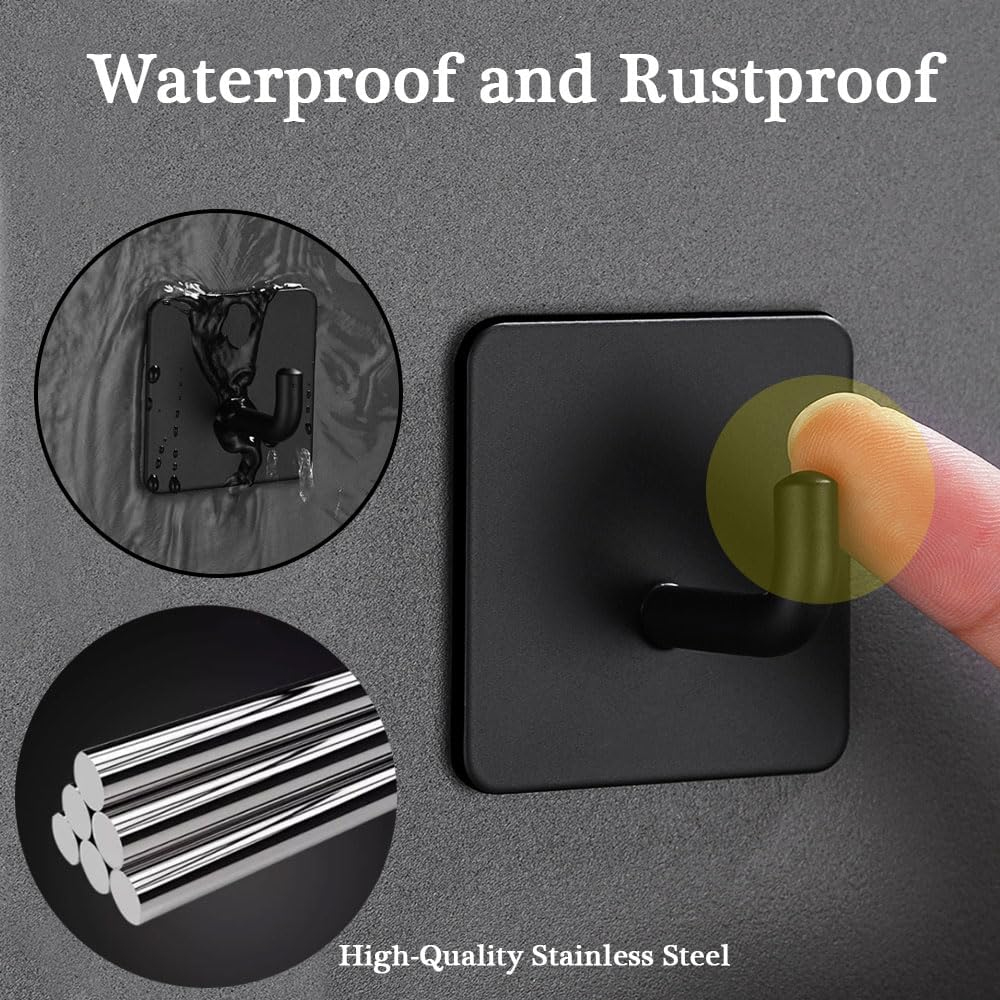 ตะขอแขวนเสื้อคลุมอาบน้ำสแตนเลส - Robe Hook Adhesive บทวิจารณ์และราคา