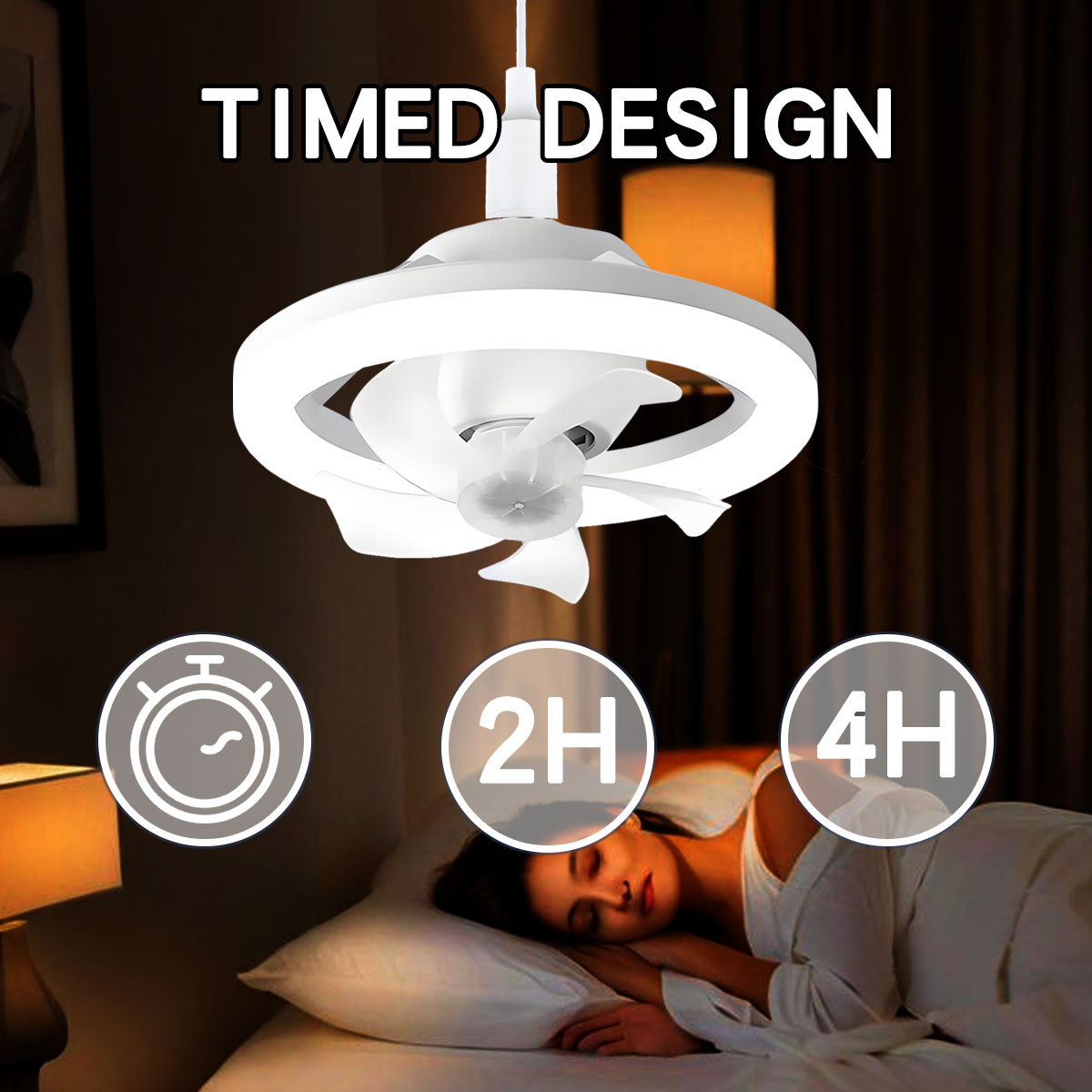 360 ° หมุน E27 เพดานพัดลมหลอดไ - Home Bathroom Ventilation บทวิจารณ์และราคา