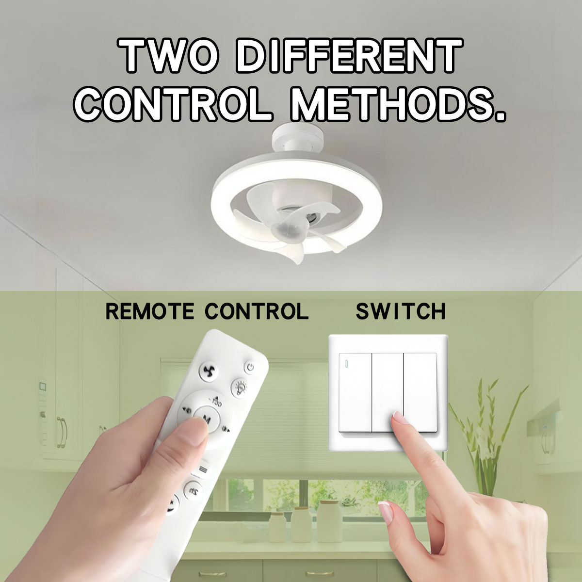 360 ° หมุน E27 เพดานพัดลมหลอดไ - Home Bathroom Ventilation บทวิจารณ์และราคา