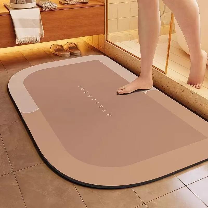 พรมเช็ดเท้าซึมซับน้ำได้ดี พร้อ - Jet Home Bathroom Mats บทวิจารณ์และราคา