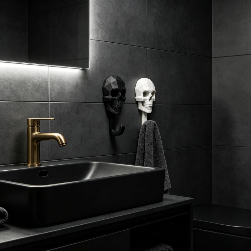 ชุดคอมโบ ตะขอแขวนรูปหัวโครงกระ - Home Bathroom Decor บทวิจารณ์และราคา