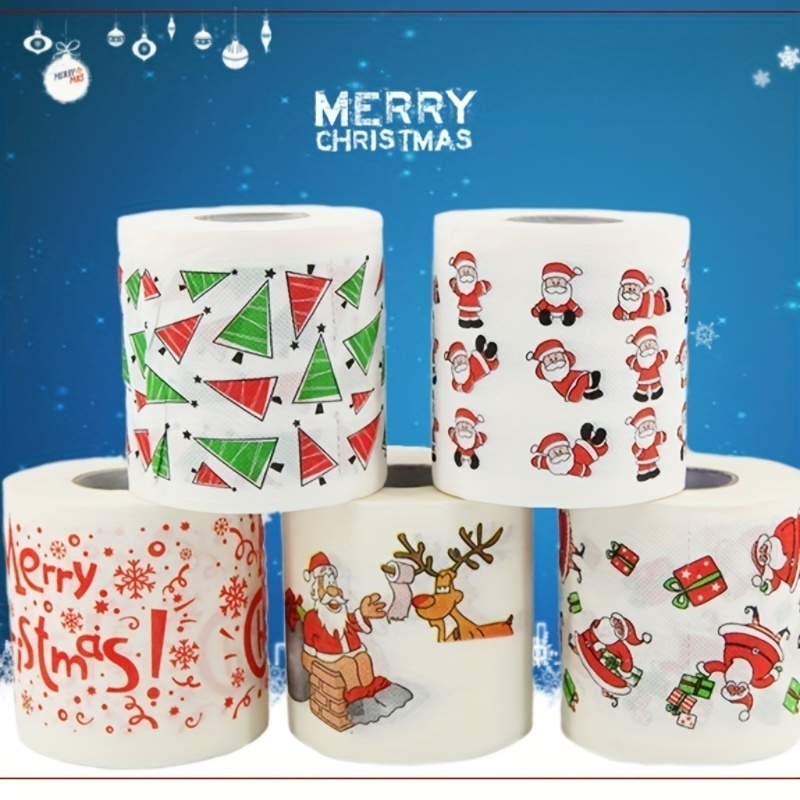 กระดาษชำระคริสต์มาสลายซานต้า 1 - Home Bathroom Paper Towels บทวิจารณ์และราคา