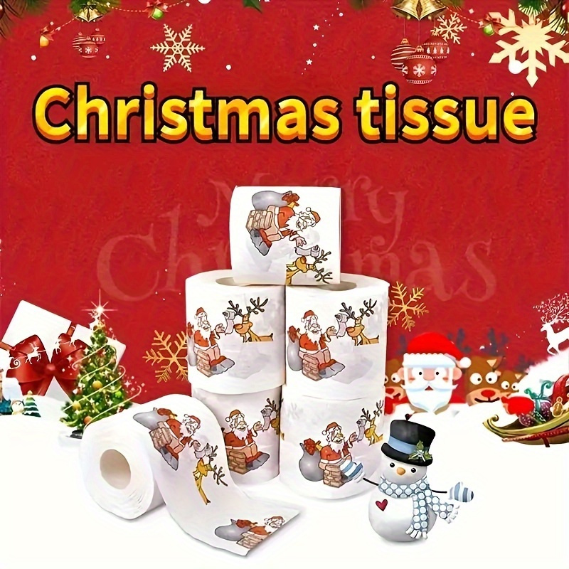 กระดาษชำระคริสต์มาสลายซานต้า 1 - Home Bathroom Paper Towels บทวิจารณ์และราคา