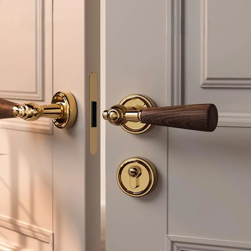 มือจับประตูไม้วอลนัท ล็อคประตู - Home Hardware Bathroom Accessories บทวิจารณ์และราคา