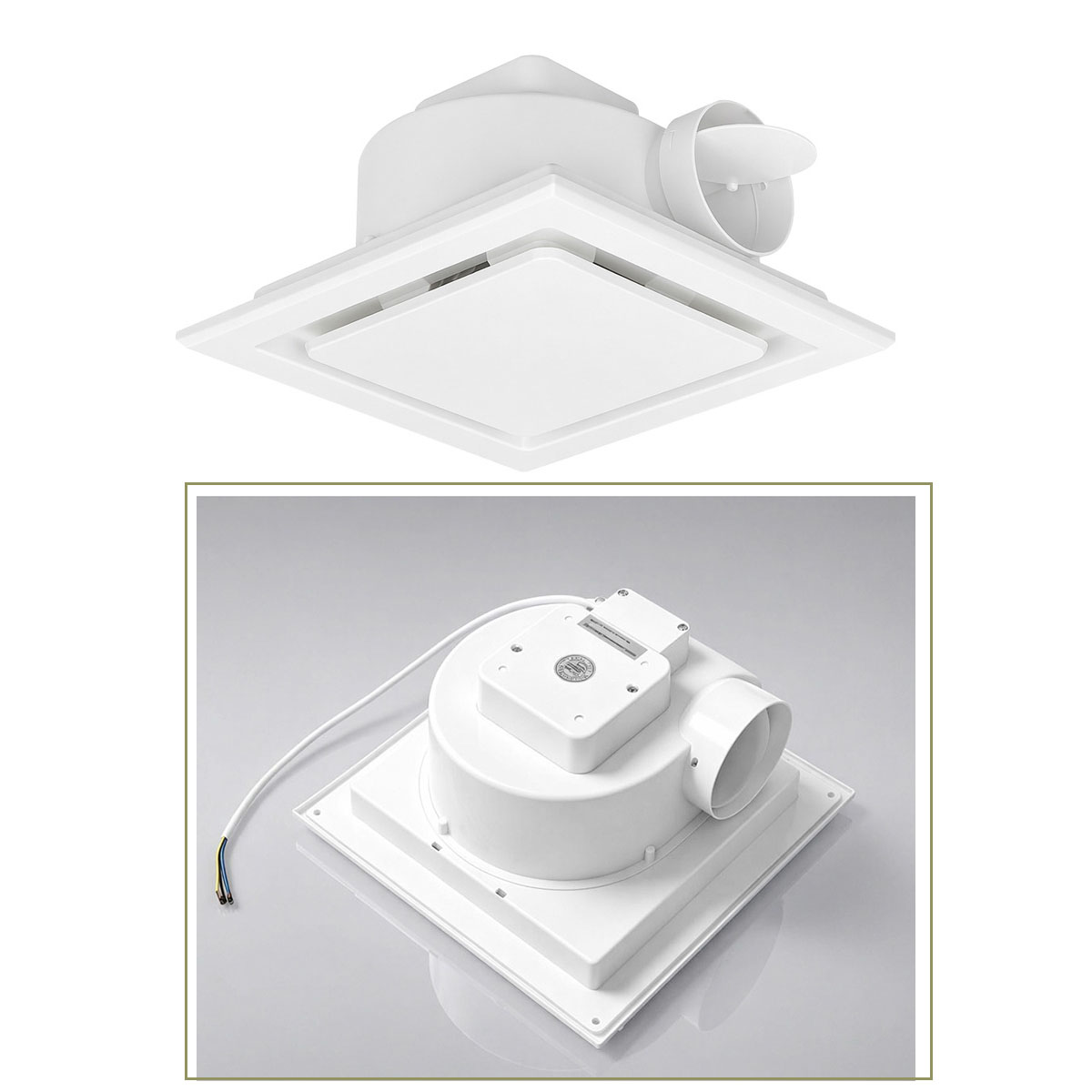 พัดลมดูดอากาศแบบติดเพดานขนาด 8 - Home Bathroom Ventilation บทวิจารณ์และราคา