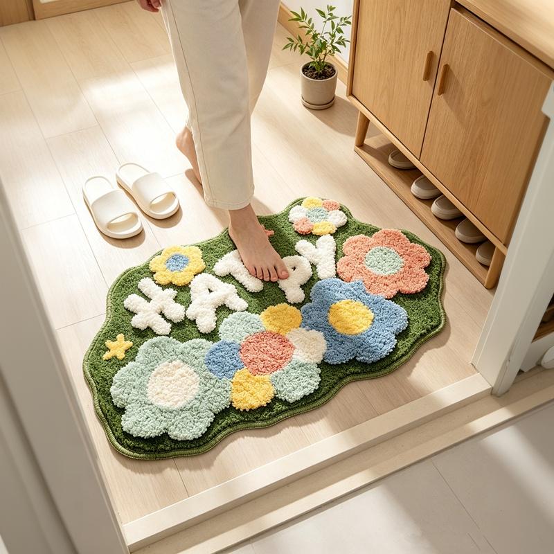 พรมเช็ดเท้าห้องน้ำสไตล์มินิมอล - Jet Home Bathroom Mats บทวิจารณ์และราคา